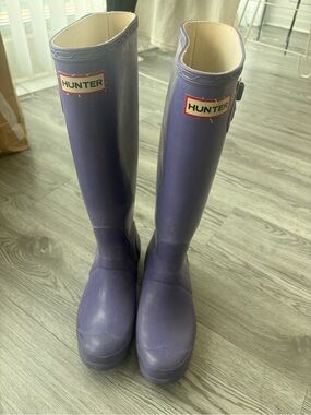 Hunter Purple Tall Rain Boots